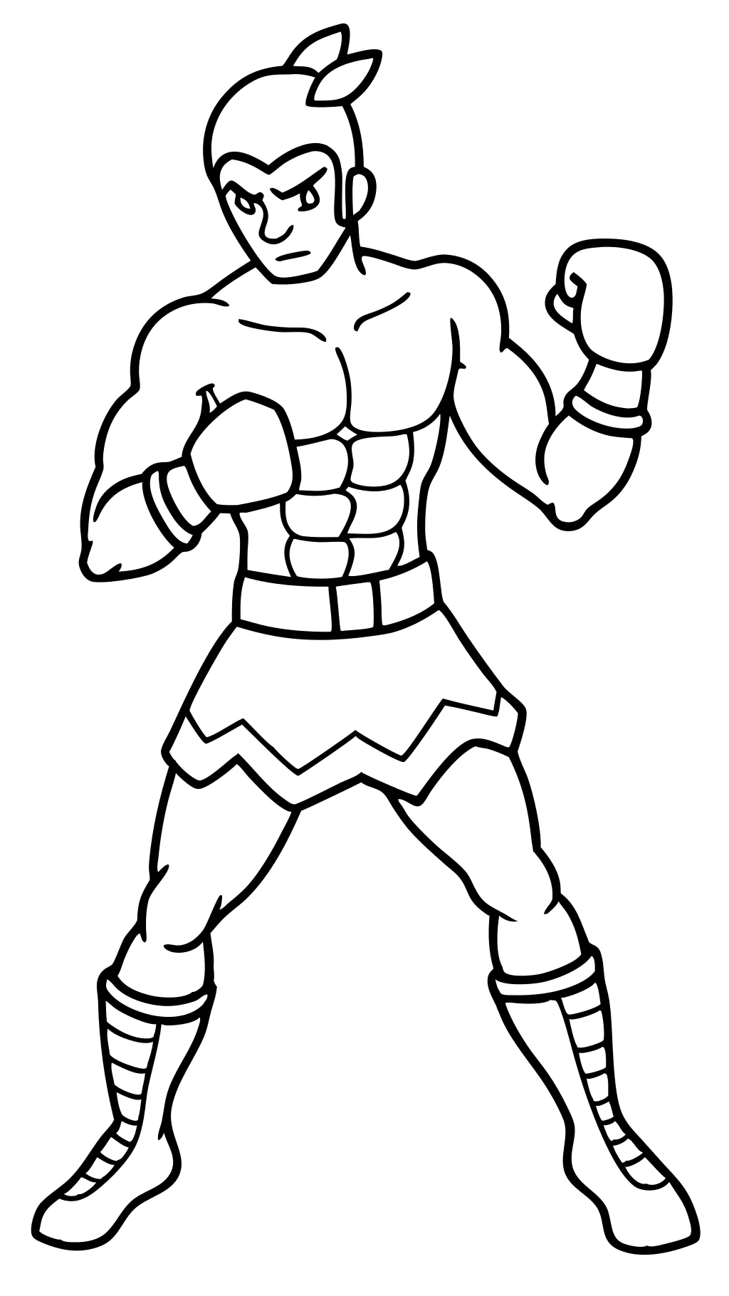 boxer coloring page